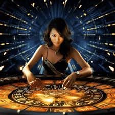 Meja Roulette Eropa Pro bernuansa biru